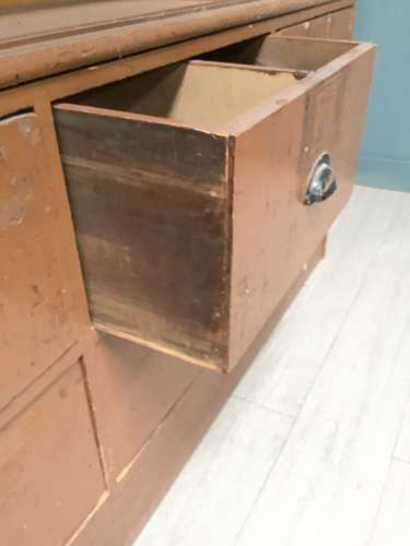 Haberdashery Drawers and Storage Display Unit.