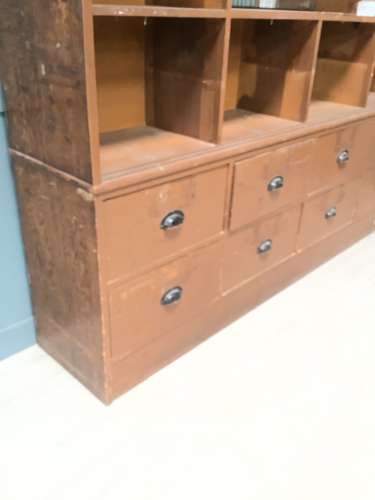 Haberdashery Drawers and Storage Display Unit.