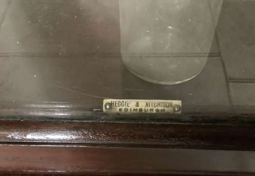 Slim Mahogany Victorian Shop Apothecary Display Cabinet