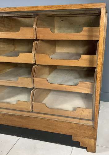 20 Drawer Oak Framed Shop Haberdashery Counter