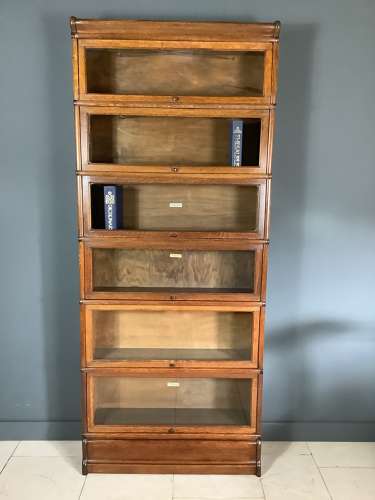 Oak Globe Eunice Bookcase Barrister Bookcase