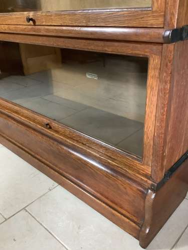 Oak Globe Eunice Bookcase Barrister Bookcase