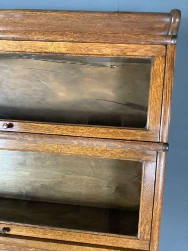 Oak Globe Eunice Bookcase Barrister Bookcase