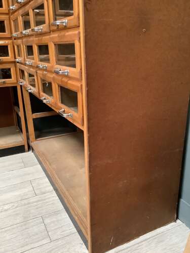 1950s Set of 5 Beech Haberdashery Drawers,