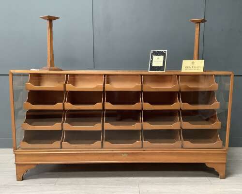 Oak & Beech Shop 1950s Haberdashery Shop Display Counter