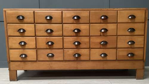 Oak & Beech Shop 1950s Haberdashery Shop Display Counter
