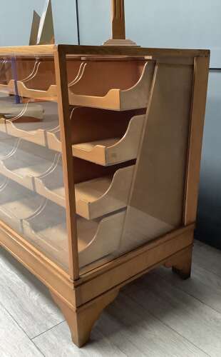 Oak & Beech Shop 1950s Haberdashery Shop Display Counter