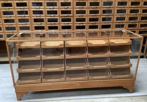 Oak & Beech Shop 1950s Haberdashery Shop Display Counter