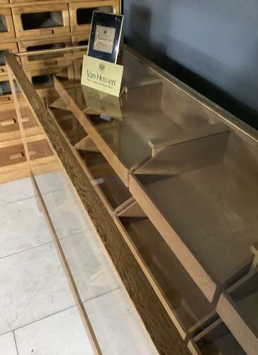 16 Drawer Oak Haberdashery Display Counter 1920s