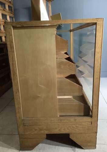 16 Drawer Oak Haberdashery Display Counter 1920s