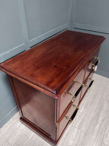 4 Drawer Victorian Mahogany Haberdashery Drawers/Counter