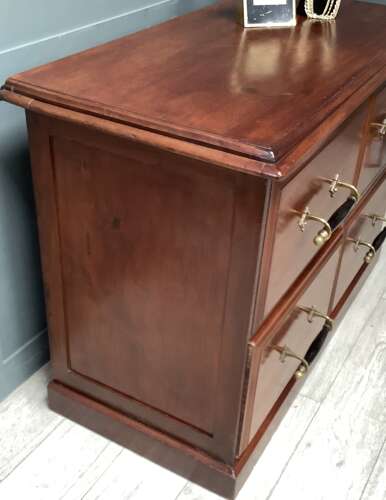 4 Drawer Victorian Mahogany Haberdashery Drawers/Counter