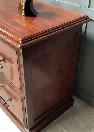 4 Drawer Victorian Mahogany Haberdashery Drawers/Counter