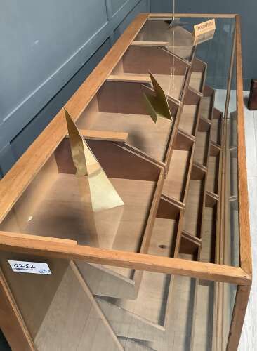 16 Drawer 1950s Oak & Beech Shop Display Haberdashery Counter