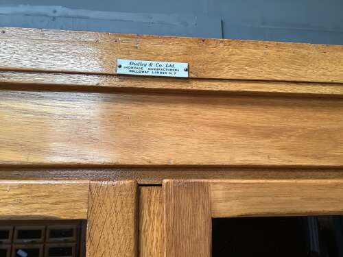 1930's Oak 20 Drawer Tall Haberdashery Cabinet