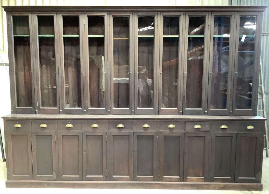 Large Country Estate Bookcase Display Cabinet