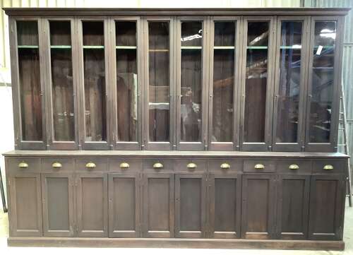 Large Country Estate Bookcase Display Cabinet