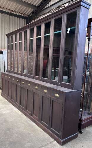 Large Country Estate Bookcase Display Cabinet