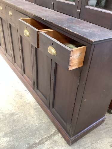 Large Country Estate Bookcase Display Cabinet