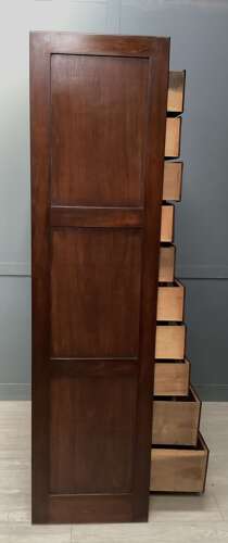 Mahogany Shop Haberdashery Display Cabinet Drawers 1920