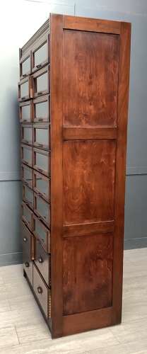 Mahogany Shop Haberdashery Display Cabinet Drawers 1920