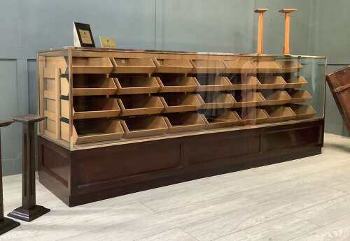 Brass & Oak 32 Drawer Shop Haberdashery Cabinet