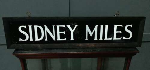 1940's Sidney Miles Shop Display Sign
