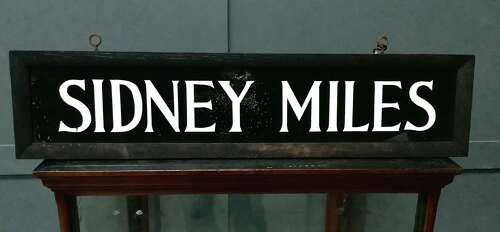 1940's Sidney Miles Shop Display Sign