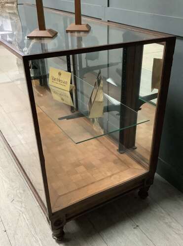 Mahogany Shop Display Counter Cabinet