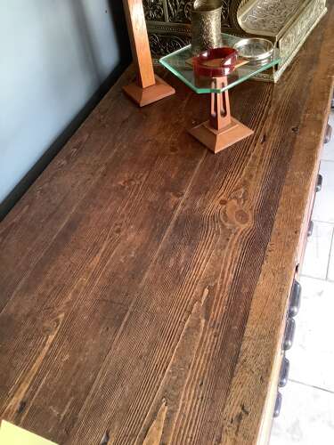 Antique 18 century 12 Drawer Oak Shop Counter