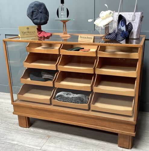 12 Drawer Shop Display Haberdashery Counter