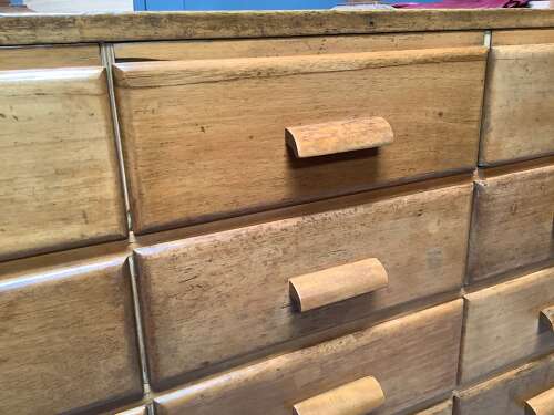 12 Drawer Shop Display Haberdashery Counter