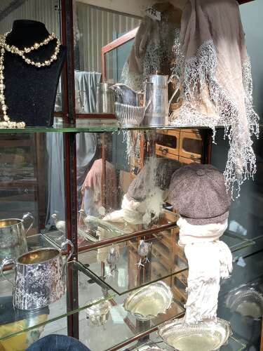 4 Door Mahogany Victorian Shop Display Cabinet
