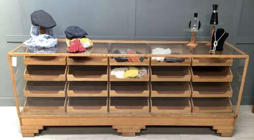 20 Drawer Shop Haberdashery Display Counter