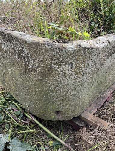 Large Antique Natural Stone Garden Trough
