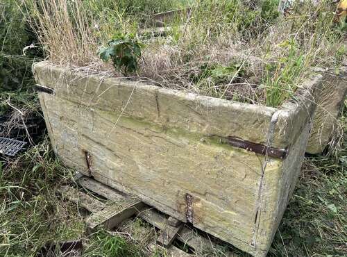 Large Antique Natural stone Garden Trough