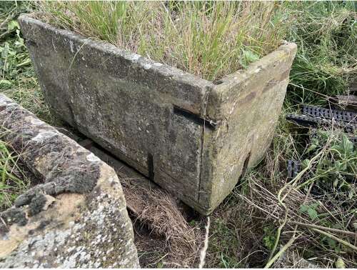 Large Antique Natural stone Garden Trough