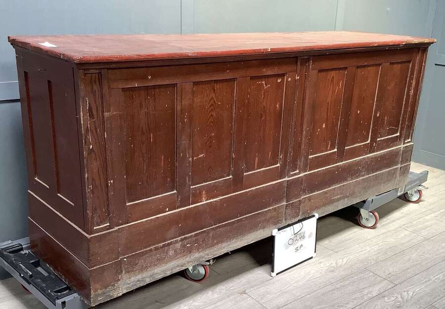 24 Drawer Pitch Pine Large Shop Haberdashery Counter