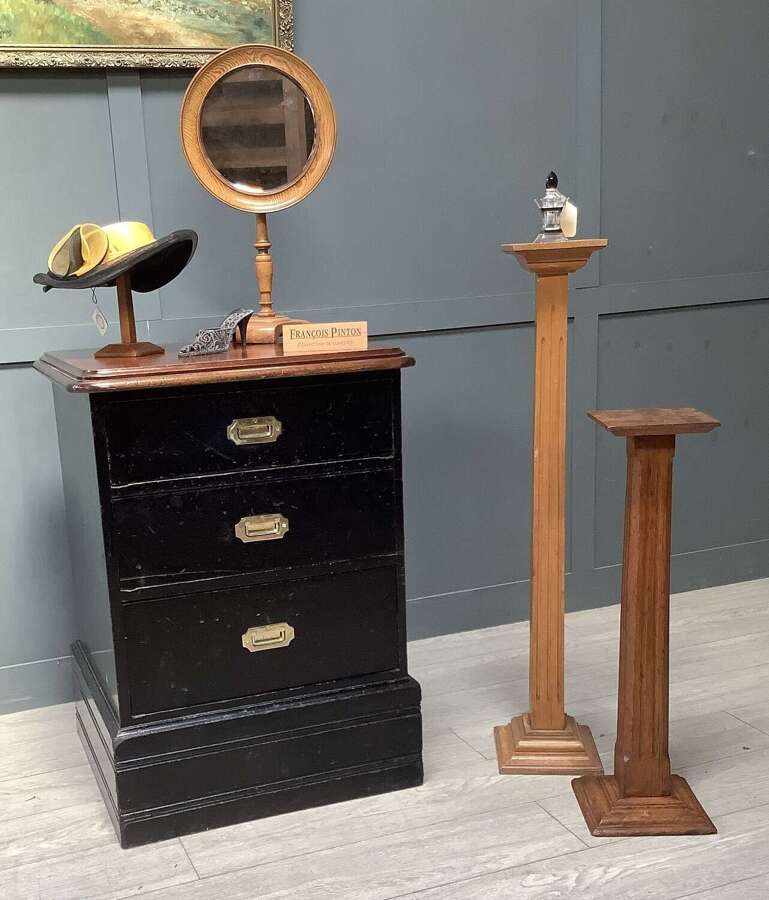 Antique Ebonised Shop Disiplay Drawers