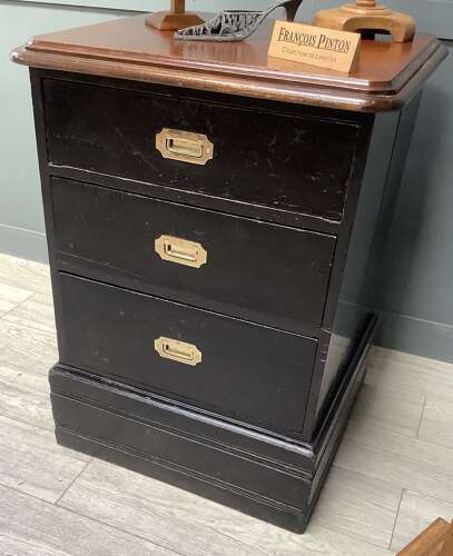 Antique Ebonised Shop Disiplay Drawers