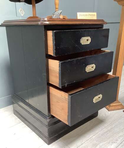 Antique Ebonised Shop Disiplay Drawers