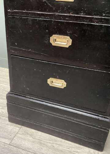 Antique Ebonised Shop Disiplay Drawers
