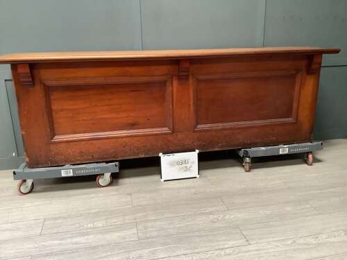 Antique Pine Mahogany Stained Shop Counter c1890